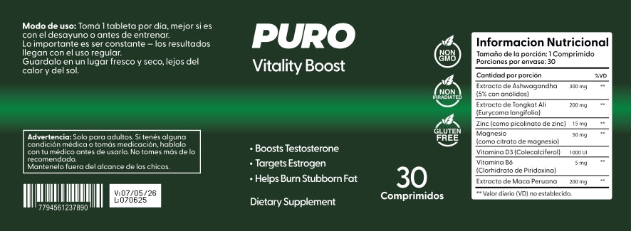 Cápsulas PURO™ | El secreto para deshincharte de forma 100% natural y recuperar tu cuerpo de hombre.